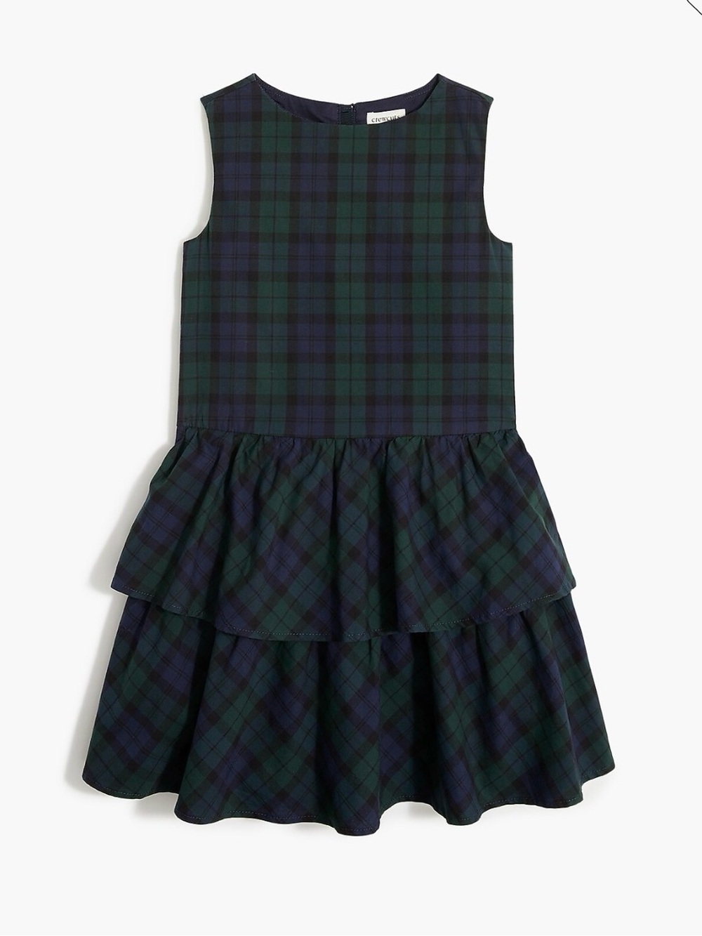 Crewcuts Black Watch Tartan Tiered Dress for Kids. Never Worn! Sz: 10